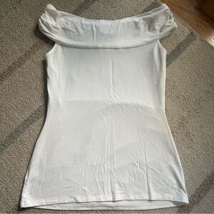 WHBM White Off-Shoulder Blouse